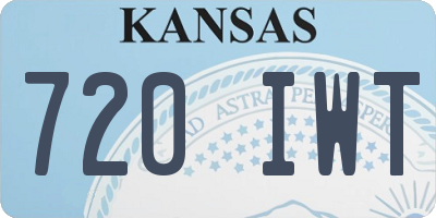 KS license plate 720IWT