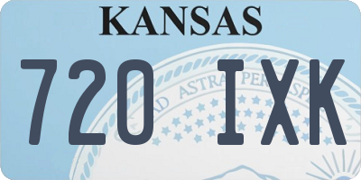 KS license plate 720IXK