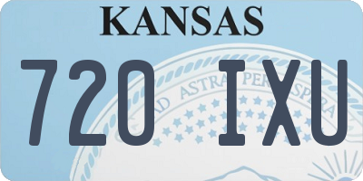 KS license plate 720IXU