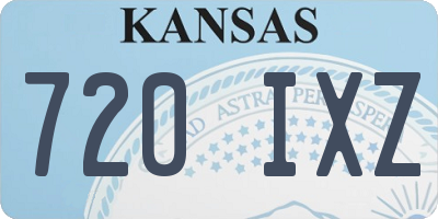 KS license plate 720IXZ
