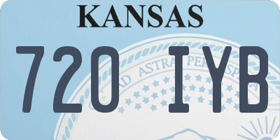 KS license plate 720IYB