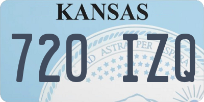 KS license plate 720IZQ