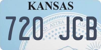 KS license plate 720JCB