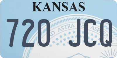 KS license plate 720JCQ