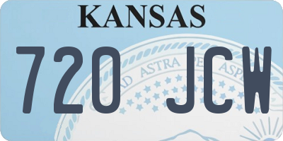 KS license plate 720JCW