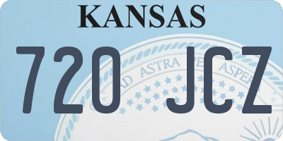 KS license plate 720JCZ