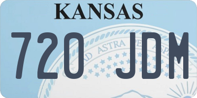 KS license plate 720JDM