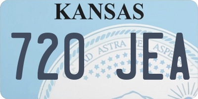 KS license plate 720JEA