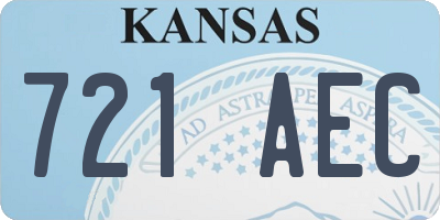 KS license plate 721AEC