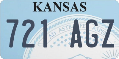 KS license plate 721AGZ