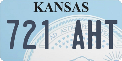 KS license plate 721AHT