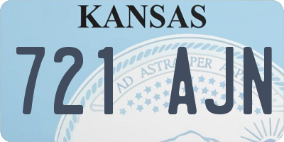 KS license plate 721AJN