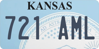 KS license plate 721AML