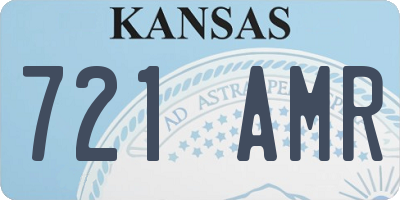 KS license plate 721AMR