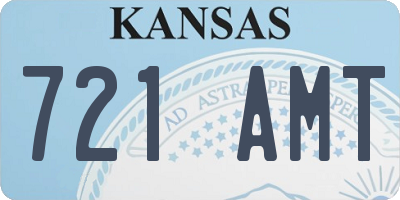 KS license plate 721AMT