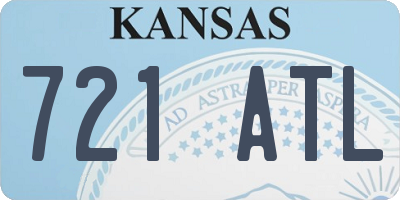 KS license plate 721ATL