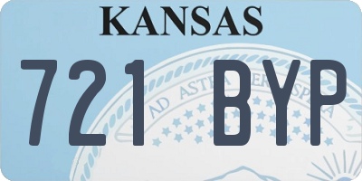 KS license plate 721BYP
