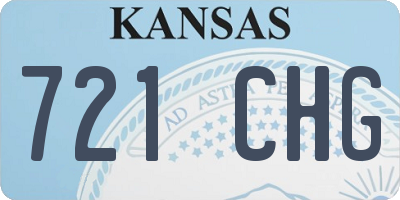 KS license plate 721CHG