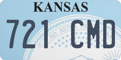 KS license plate 721CMD