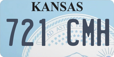 KS license plate 721CMH
