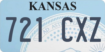 KS license plate 721CXZ
