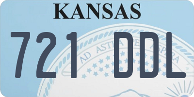 KS license plate 721DDL