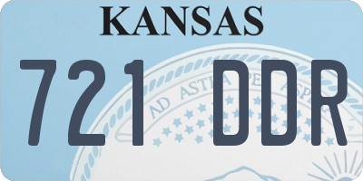 KS license plate 721DDR