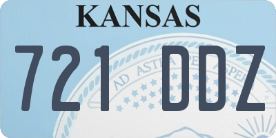 KS license plate 721DDZ
