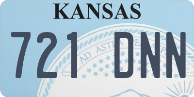 KS license plate 721DNN