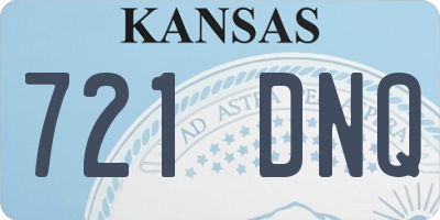 KS license plate 721DNQ