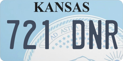 KS license plate 721DNR