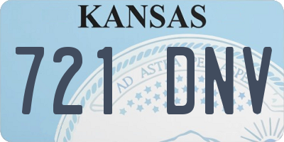 KS license plate 721DNV