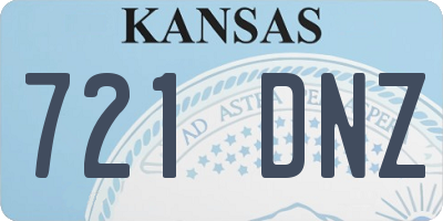 KS license plate 721DNZ