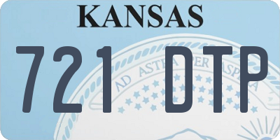 KS license plate 721DTP