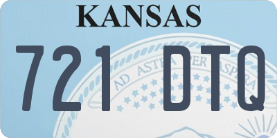 KS license plate 721DTQ