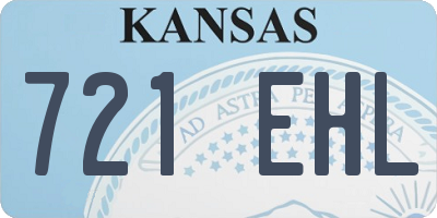 KS license plate 721EHL