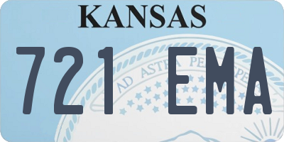 KS license plate 721EMA
