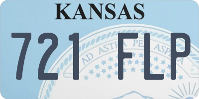 KS license plate 721FLP
