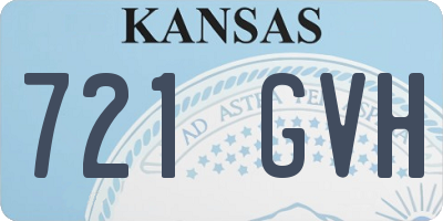 KS license plate 721GVH