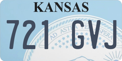 KS license plate 721GVJ