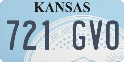 KS license plate 721GVO