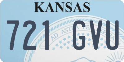 KS license plate 721GVU