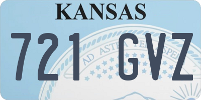 KS license plate 721GVZ