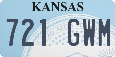 KS license plate 721GWM