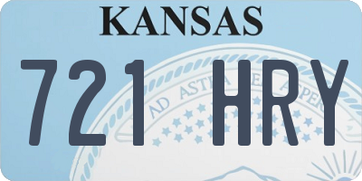 KS license plate 721HRY