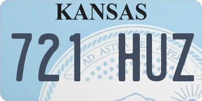 KS license plate 721HUZ