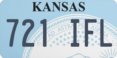 KS license plate 721IFL