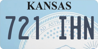 KS license plate 721IHN