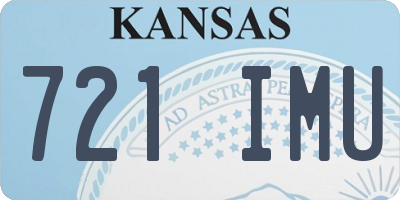 KS license plate 721IMU