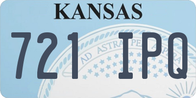 KS license plate 721IPQ